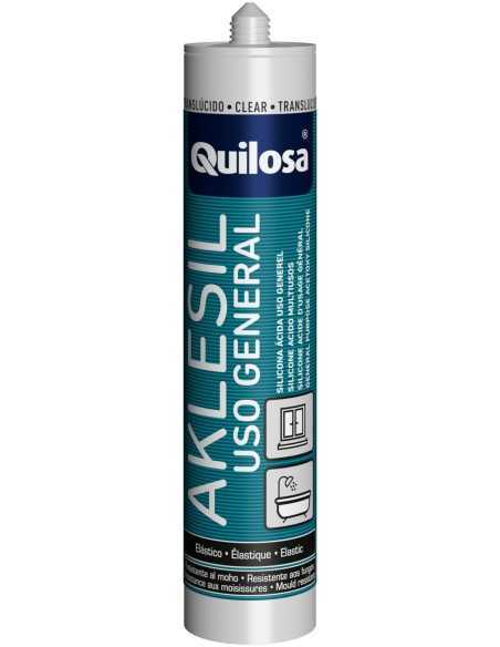 Silicona Acida QUILOSA AKLESIL uso general blanco 280 ml - ¡Consíguelo ahora al mejor precio!