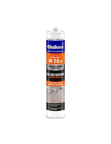Silicona Neutra QUILOSA N 26 Blanca Cartucho 300 ml - ¡Consíguelo ahora al mejor precio!
