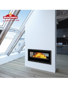 Estufa de Leña Insertable BRONPI Serie CAIRO 90D CV