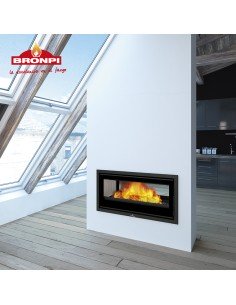 Estufa de Leña Insertable BRONPI Serie CAIRO 90D CV