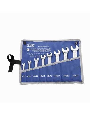 Juego de 8 llaves fijas 6x7-20x22 B/NYLON. REF 191081