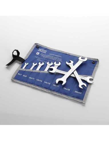 Juego de 8 llaves fijas 6x7-20x22 B/NYLON. REF 191081