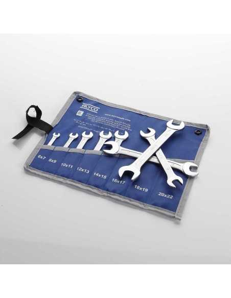 Juego de 8 llaves fijas 6x7-20x22 B/NYLON. REF 191081