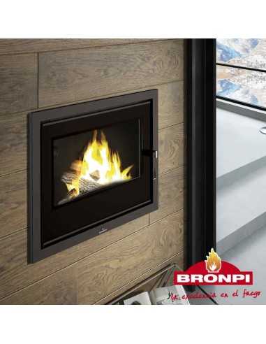 Caldera de calefacción de Leña Insertable HYDROBRONPI 80EV