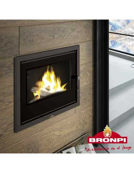 Caldera de calefacción de Leña Insertable HYDROBRONPI 80EV