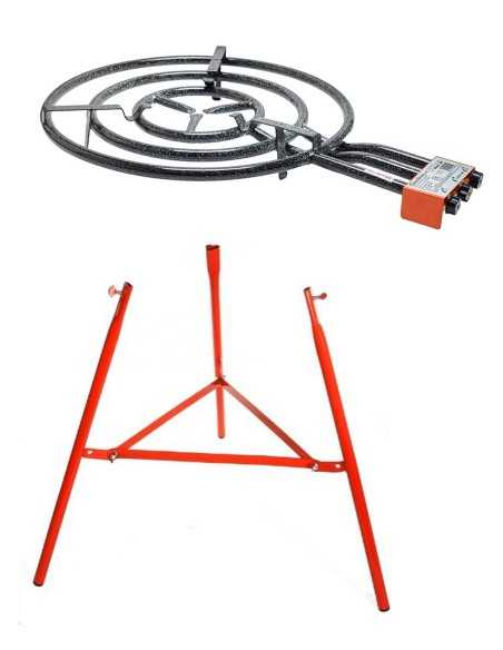 Pack GARCIMA Paellero de Gas 700 + Soporte Paellero 40007