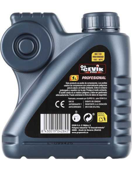 Aceite especial para compresores de aire vevic pro sae 30 | Ferretería Cahersa