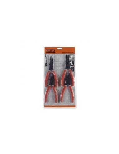 Juego de 4 Alicates para Arandelas 180mm en Blister Alyco Orange. REF 170584