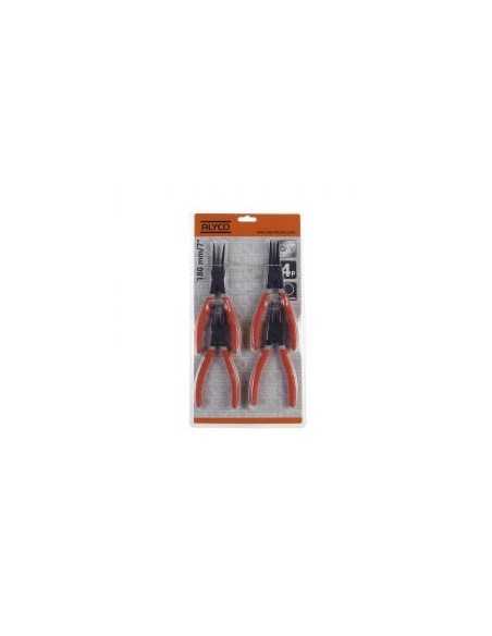 Juego de 4 Alicates para Arandelas 180mm en Blister Alyco Orange. REF 170584