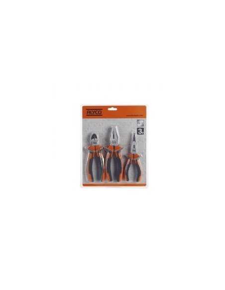 Juego de 3 Alicates en Blister ALYCO ORANGE REF 170528