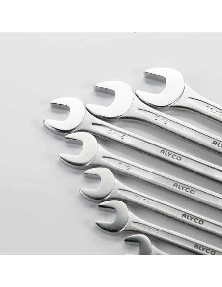 Juego de 8 Llaves Combinadas en Pulgadas:Resistentes y Versátiles