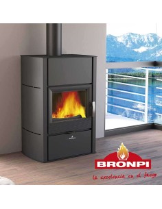 Estufa de leña conectable – BRONPI HydroNova Plus 15 kW 2
