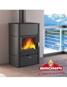 Estufa de leña conectable – BRONPI HydroNova Plus 15 kW 2
