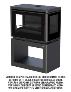 Estufa De Leña BRONPI Versalles Tres Cristal | Hogar Cahersa 2