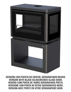 Estufa De Leña BRONPI Versalles Tres Cristal | Hogar Cahersa 2
