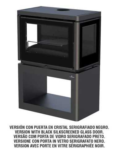 Estufa De Leña BRONPI Versalles Tres Cristal | Hogar Cahersa