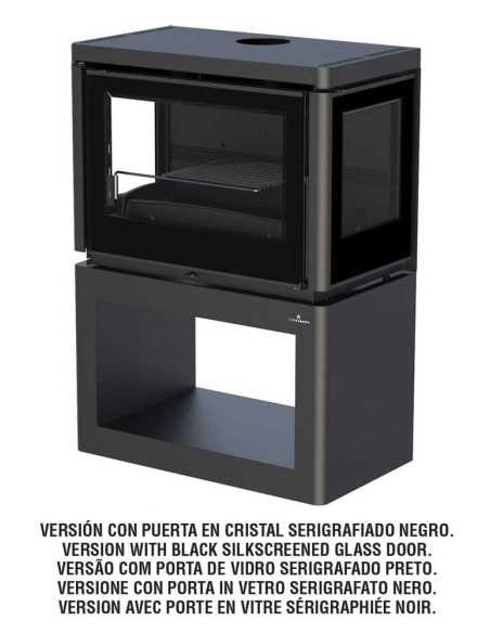 Estufa De Leña BRONPI Versalles Tres Cristal | Hogar Cahersa