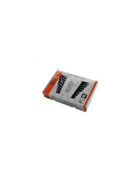Llaves Fijas Planas ALYCO ORANGE Cromo Vanadio Juego 10 Pz