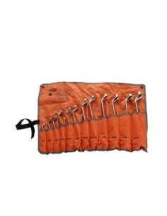 Llaves Fijas Codo ALYCO ORANGE Cromo Vanadio Juego 12 Pz