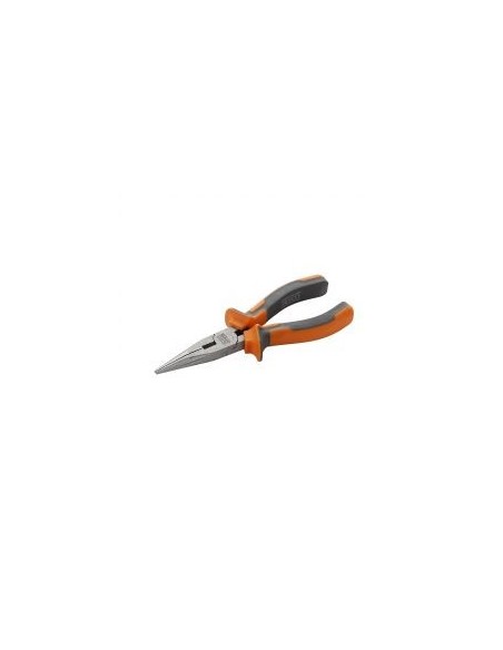 Alicate ALYCO 160 mm Puntas Semirredondas Rectas Teflonado ORANGE