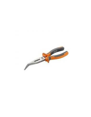 Alicate ALYCO 200 mm Puntas Semirredondas Curvas Teflonado ORANGE