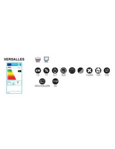 Estufa De Leña BRONPI Versalles Tres Cristal | Hogar Cahersa