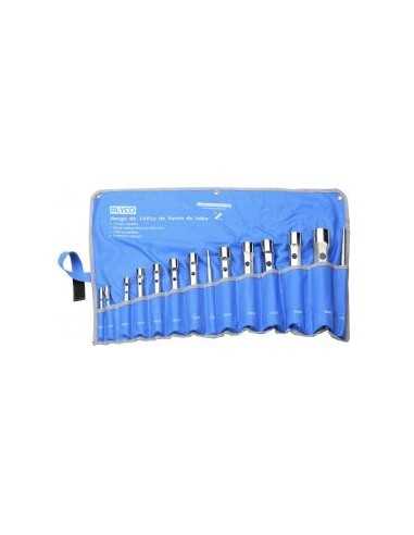 Llaves Fijas Tubo ALYCO Cromo Vanadio Juego 12 Pz + 2 Volvedores