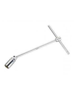 LLAVE PARA BUJIAS C/MANGO EN T 16mm