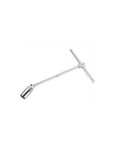 LLAVE PARA BUJIAS C/MANGO EN T 16mm