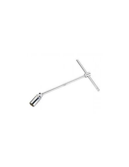 LLAVE PARA BUJIAS C/MANGO EN T 16mm