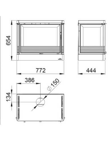 Estufa De Leña BRONPI Versalles-c Para Colga | Hogar Cahersa