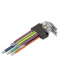 Llaves Torx Alta Resistencia ALYCO Pack 9 Mango de Goma 193148