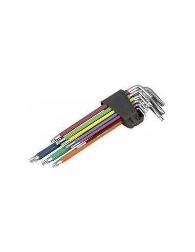 Llaves Torx Alta Resistencia ALYCO Pack 9 Mango de Goma 193148