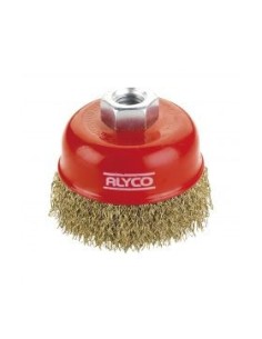 Cepillo Abrasivo Acero ALYCO TZ-02 Tipo Taza ONDULADO 75mm