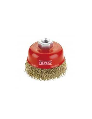 Cepillo Abrasivo Acero ALYCO TZ-02 Tipo Taza ONDULADO 75mm