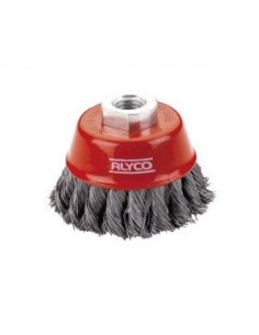Cepillo Abrasivo Acero Trenzado ALYCO TZ-06 Tipo Taza 75mm
