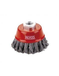 Cepillo Abrasivo Acero Trenzado ALYCO TZ-06 Tipo Taza 75mm