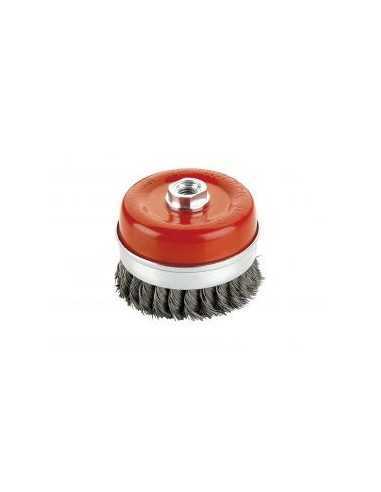 Cepillo Abrasivo Acero Trenzado ALYCO TZ-01 Tipo Taza 100mm