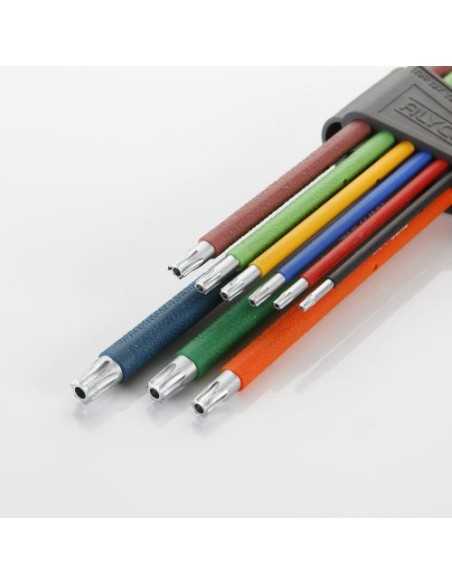 Llaves Torx Alta Resistencia ALYCO Pack 9 Mango de Goma 193148