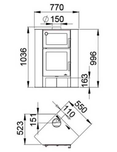 Estufa De Leña BRONPI De Rincón Lerma-h Con | Hogar Cahersa