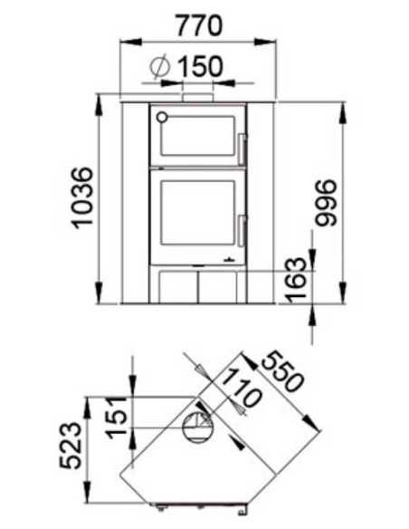 Estufa De Leña BRONPI De Rincón Lerma-h Con | Hogar Cahersa