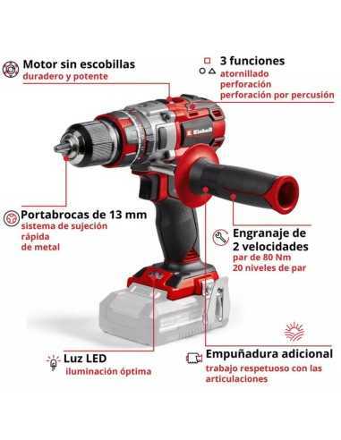 Taladro percutor a Batería EINHELL HTP-CD 18/80 Li-i BL