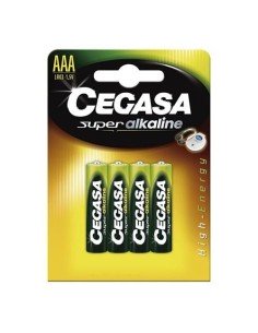 Pila Super Alcalina CEGASA Tipo AAA LR03 BL4 ¡Compra ahora en Ferretería Cahersa!