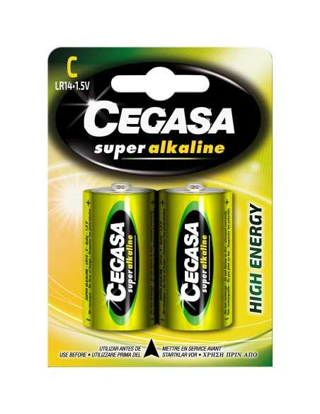Pila Super Alcalina CEGASA Tipo C LR14 BL2 ¡Compra ahora en Ferretería Cahersa!