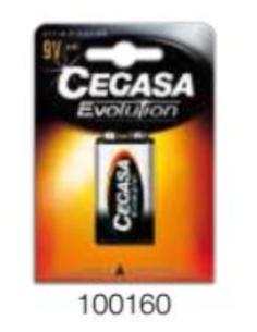 Pila Alcalina CEGASA Evolution 6LR61 9V ¡Compra ahora en Ferretería Cahersa!
