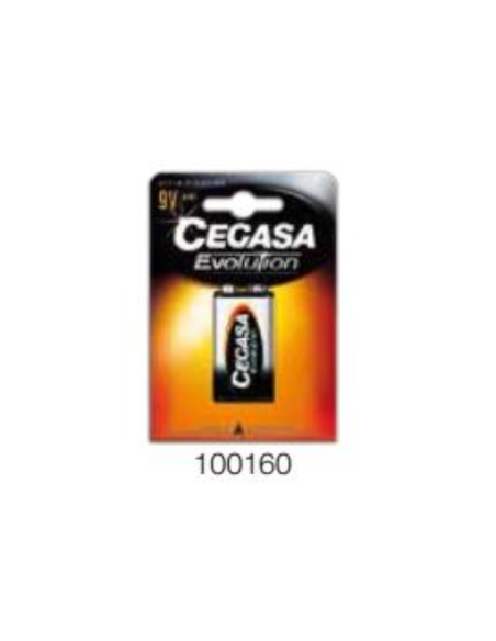 Pila Alcalina CEGASA Evolution 6LR61 9V ¡Compra ahora en Ferretería Cahersa!