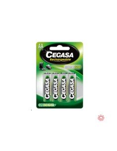 Pilas recargables CEGASA HR6 2100mAh BL4 ¡Compra ahora en Ferretería Cahersa!