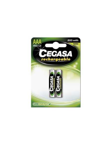 Pila Recargable CEGASA Tipo AAA HR03 800 mAh BL2 ¡Compra ahora en Ferretería Cahersa!