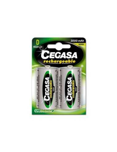 Pila Recarga CEGASA Tipo D HR20 3000 mAh BL2 ¡Compra ahora en Ferretería Cahersa!