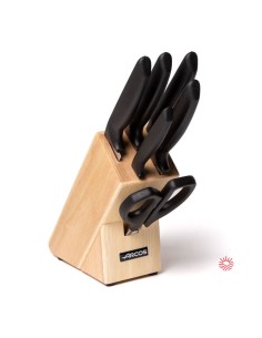 Juego de Cocina Arcos 136100 – Serie Niza 5 cuchillos + Tijeras + Taco 2